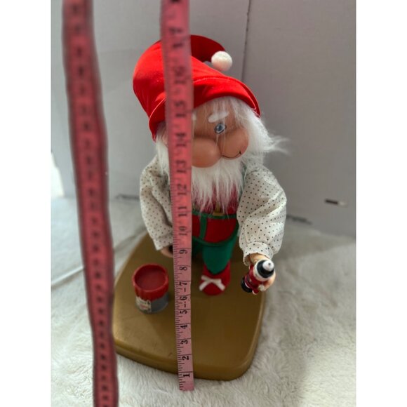 Santakins Animated Santas Workshop Elf With Paint Can 16" Electric Christmas Dec - Picture 5 of 9